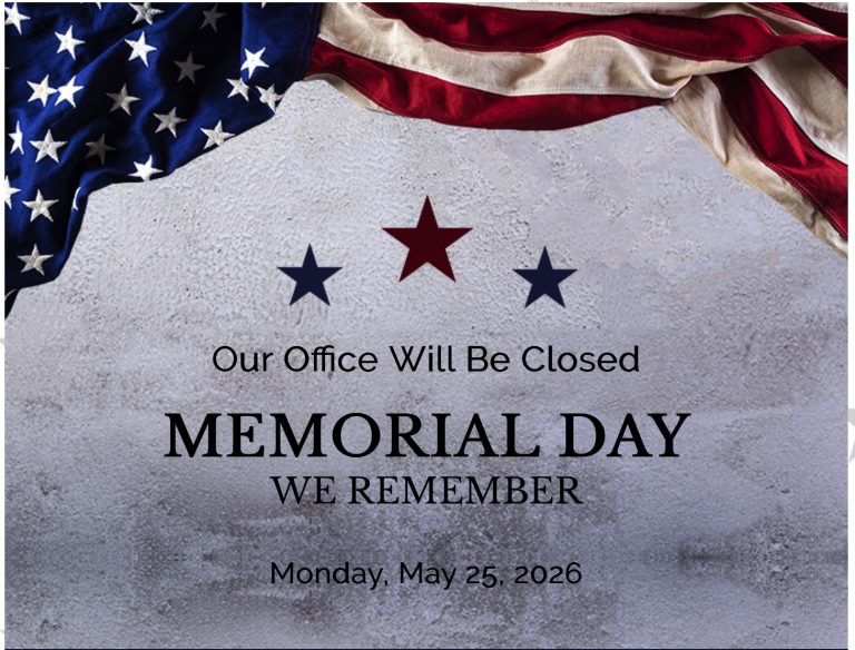 Memorial Day – Office Closure