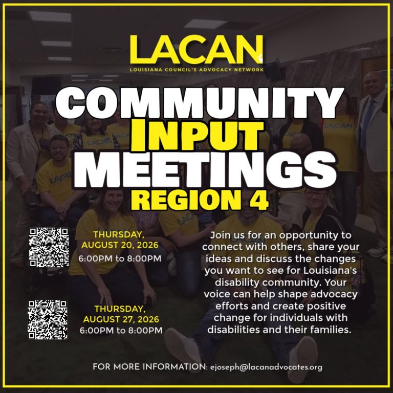 LACAN Community Input Meetings Region 4